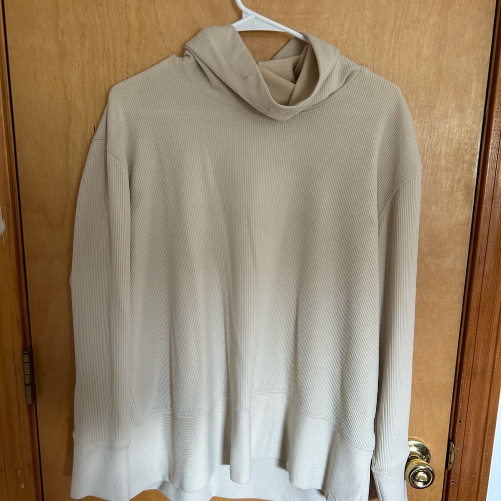 ZeroXposur Light Beige Hooded Pullover Sweatshirt